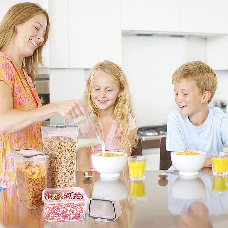 Airtight Food Storage Containers Set with Lids (24 Pack) for Kitchen and Pantry Organization - BPA Free Kitchen Canisters Box 24