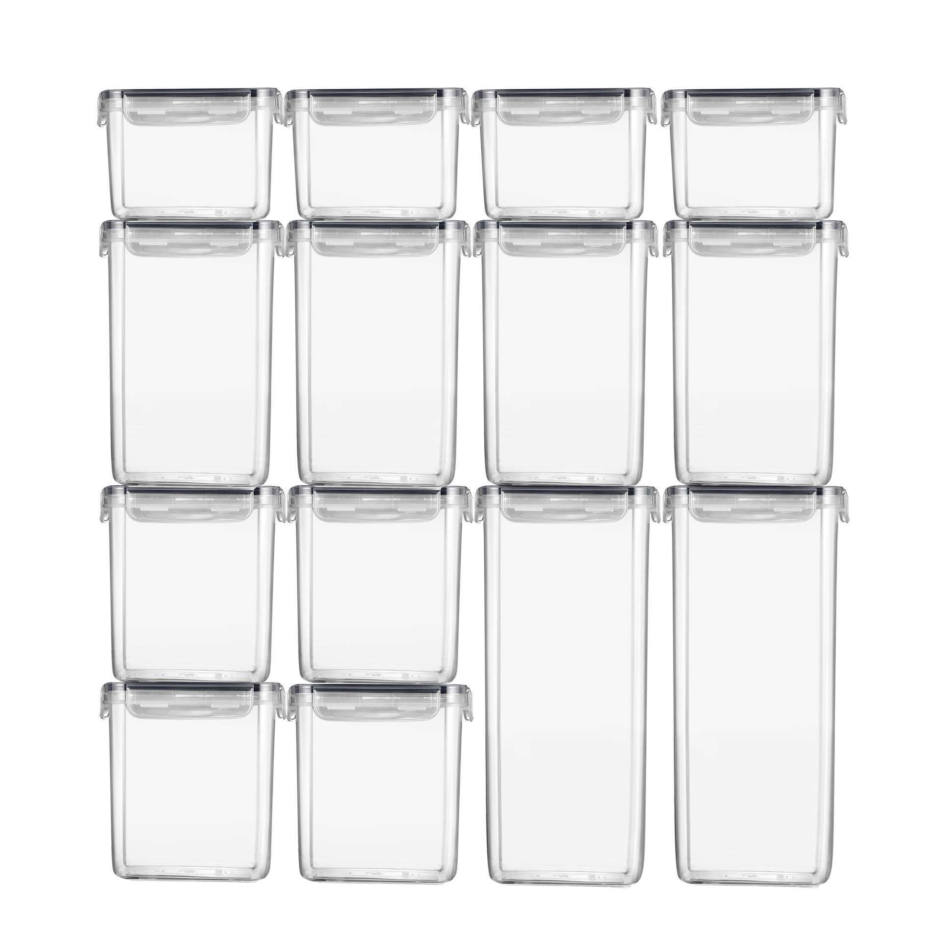 Airtight Food Storage Containers Set with Lids (24 Pack) for Kitchen and Pantry Organization - BPA Free Kitchen Canisters Box 24