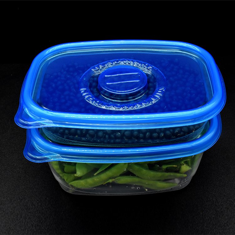 Sulide 32oz Plastic Crisper Transparent Crisper Refrigerator Crisper Storage Box Fruit And Vegetable Frozen Kitchen Storage