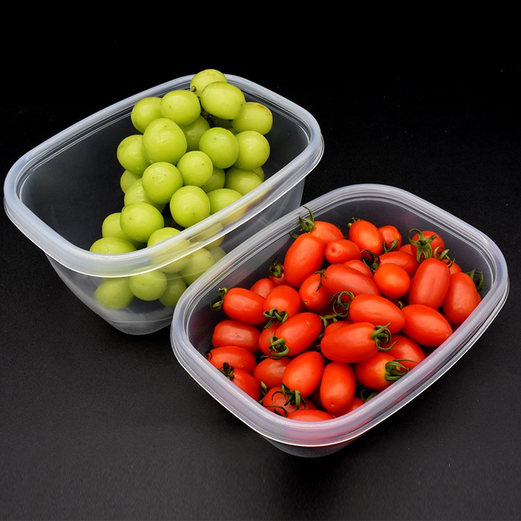 Sulide 32oz Plastic Crisper Transparent Crisper Refrigerator Crisper Storage Box Fruit And Vegetable Frozen Kitchen Storage