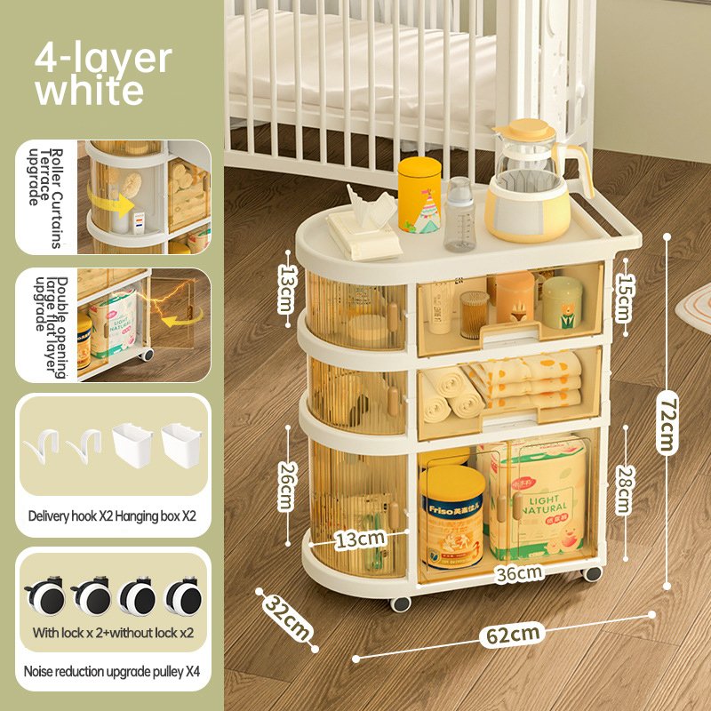 Oversized Plastic Living Room Storage Boxes Clear Containers Transparent Bathroom Clothes Multi-Purpose Storage Category