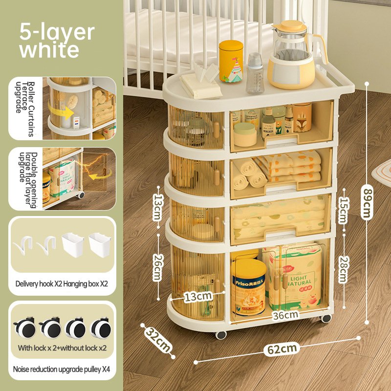 Oversized Plastic Living Room Storage Boxes Clear Containers Transparent Bathroom Clothes Multi-Purpose Storage Category