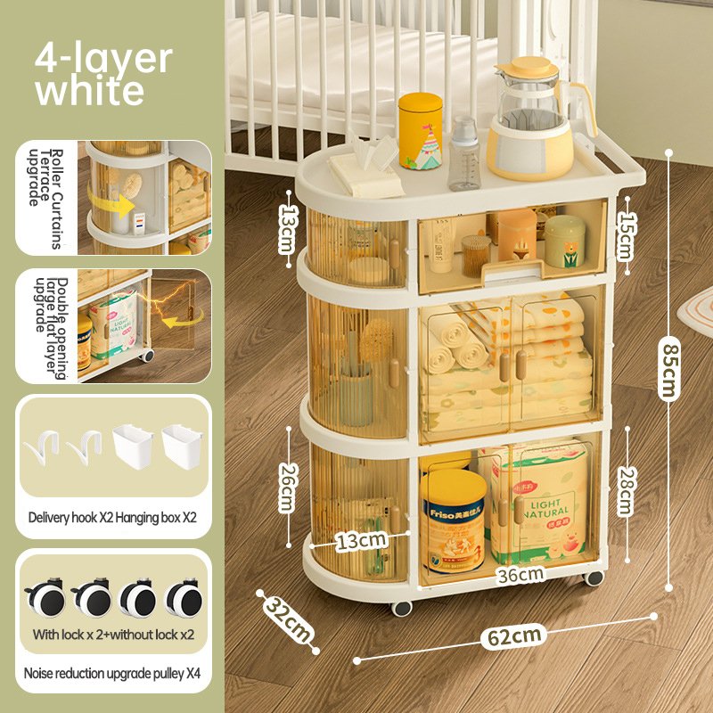 Oversized Plastic Living Room Storage Boxes Clear Containers Transparent Bathroom Clothes Multi-Purpose Storage Category