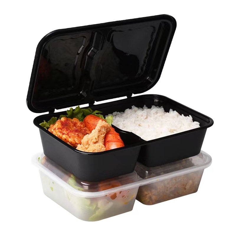 Compartment Design Popular Microwavable Plastic Lunch Box With Pure Material Reusable Microwave Safe Freezer Food Storage Box