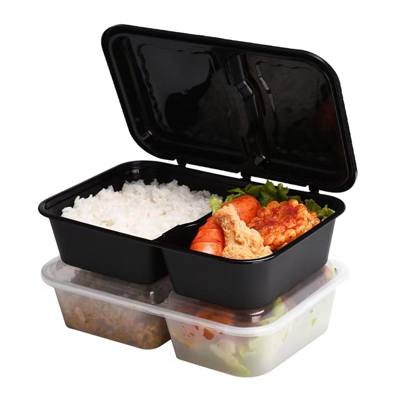 Compartment Design Popular Microwavable Plastic Lunch Box With Pure Material Reusable Microwave Safe Freezer Food Storage Box