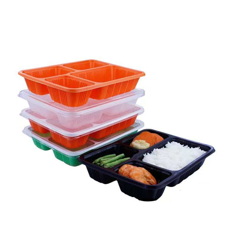 Compartment Design Popular Microwavable Plastic Lunch Box With Pure Material Reusable Microwave Safe Freezer Food Storage Box