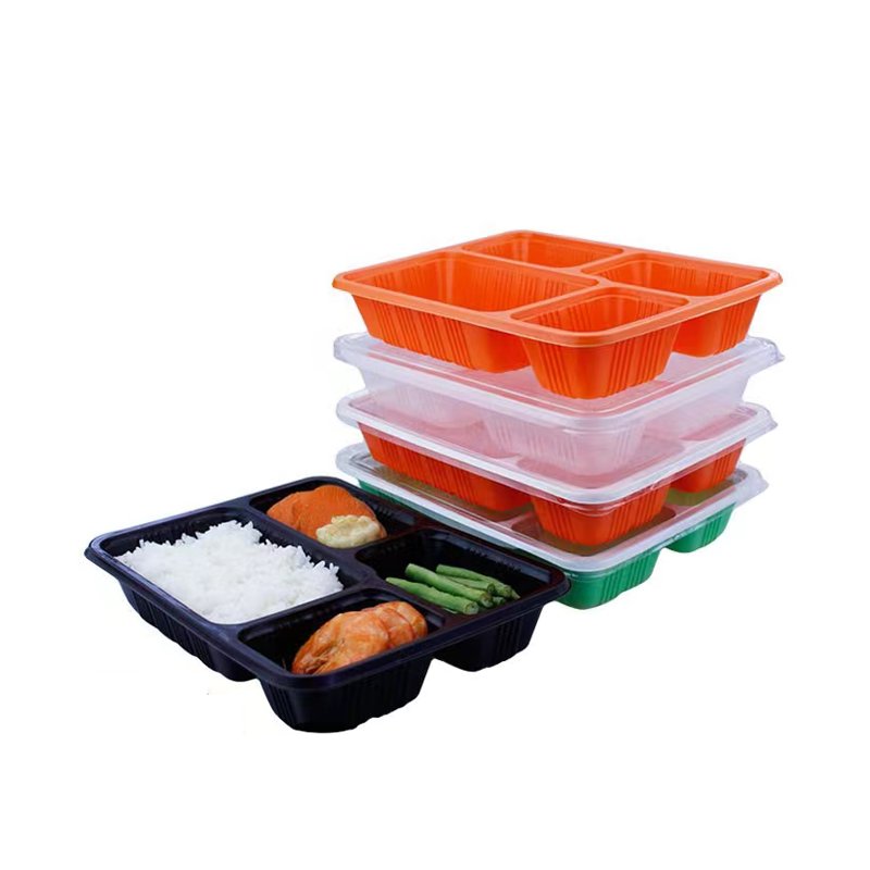 Compartment Design Popular Microwavable Plastic Lunch Box With Pure Material Reusable Microwave Safe Freezer Food Storage Box