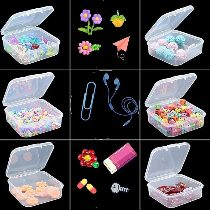 Plastic Screw storage container Bead Storage Container Craft Case Organizer Nail Art Portable Mini Storage Box Transparent