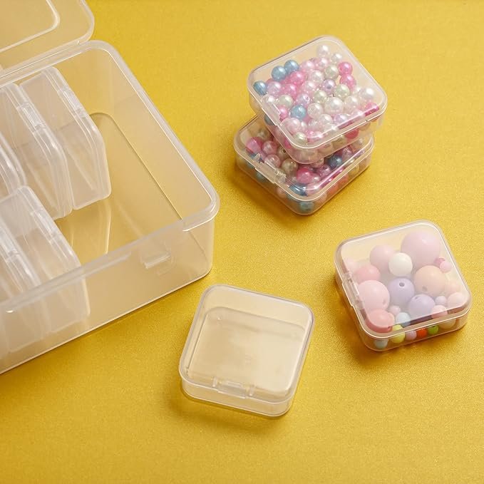 Plastic Screw storage container Bead Storage Container Craft Case Organizer Nail Art Portable Mini Storage Box Transparent