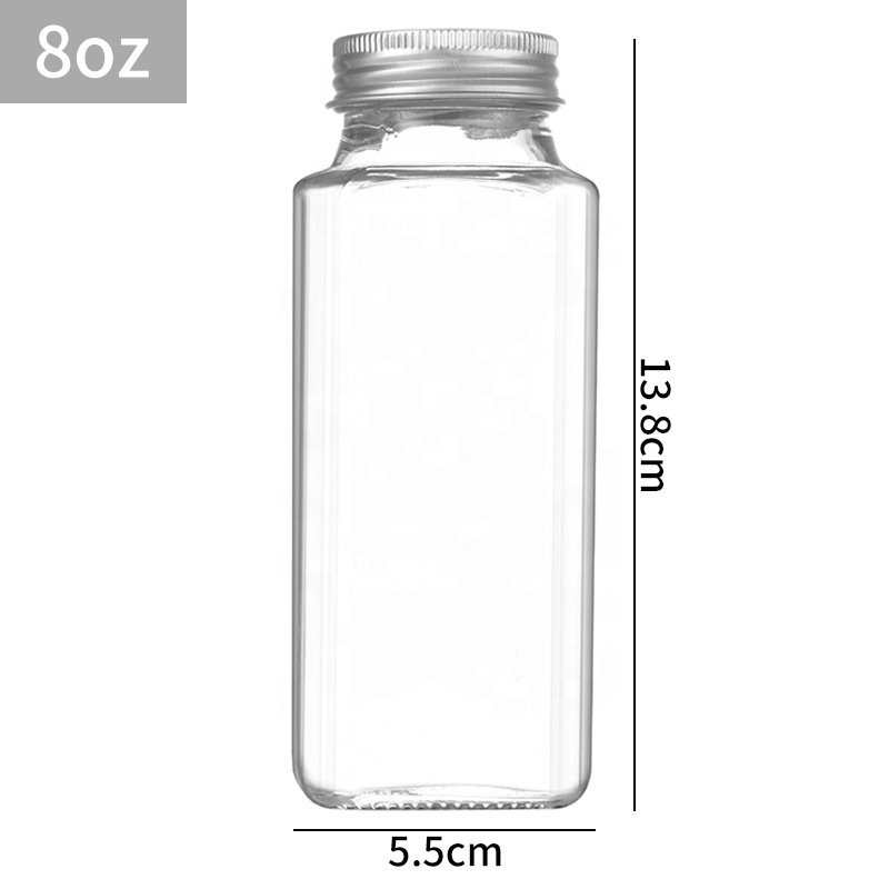 Glass Food Storage Jar with Airtight Seal Bamboo Lid acrylic container