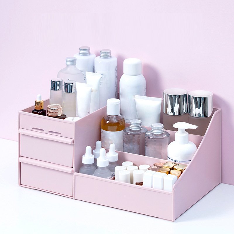 Makeup Organizer Large Capacity Cosmetic Storage Box Desktop Jewelry Makeup Drawer Container