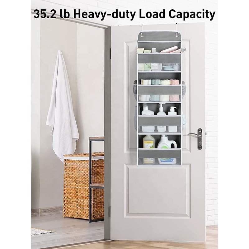 Over the Door Organizer, Organizer Storage with 4 Big Pockets 4 Side Mesh Pockets for Nursery