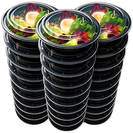 Factory Price Microsafe Food Storage Plastic Lunch Box with Lid Takeout Food Disposable Meal Prep Food Bowl Container