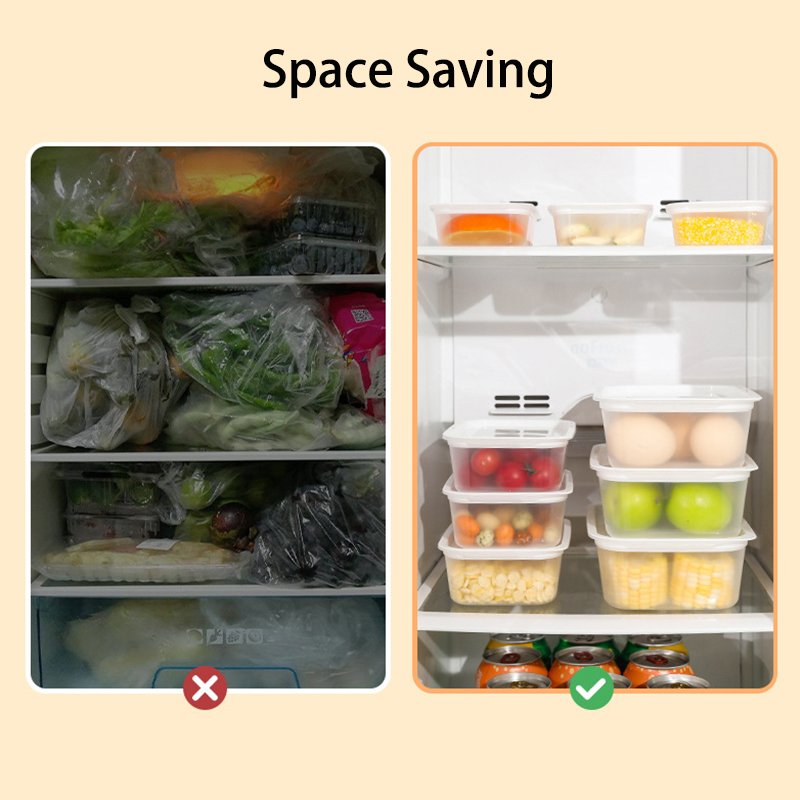 Sealed Tank Food Sorting And Storage Refrigerator Organizer Fruit And Vegetable Fresh-Keeping Storage Box Kitchen Storage