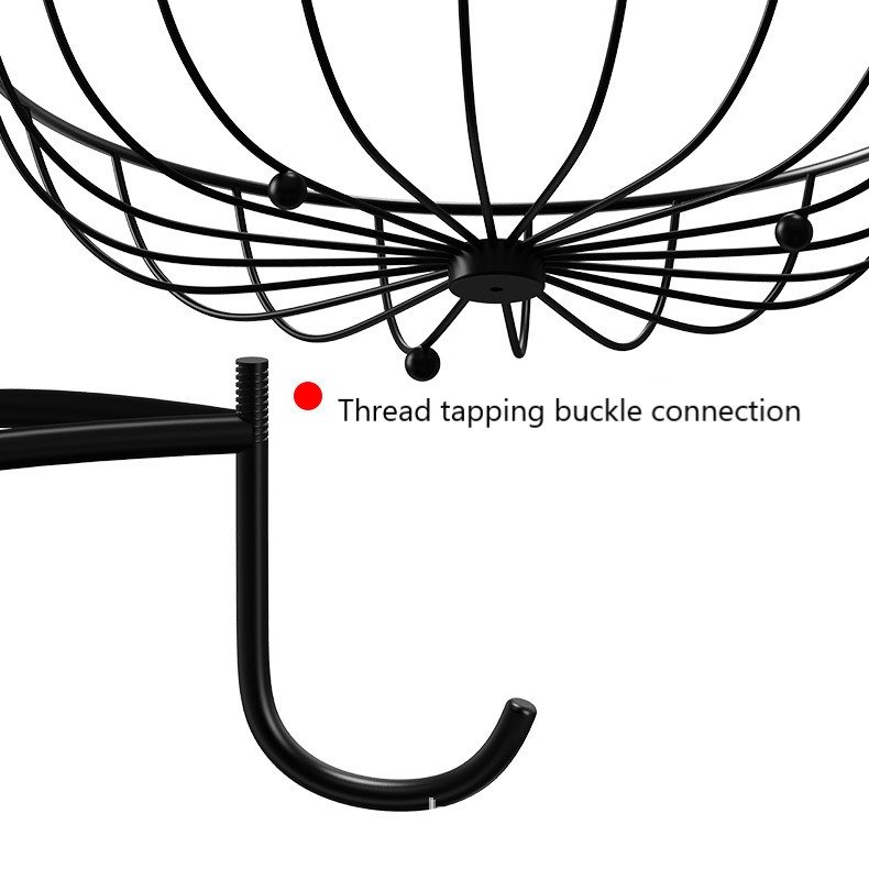 New Nordic iron art double layer fruit basket snack storage fruit tray metal fruit basket restaurant home storage basket