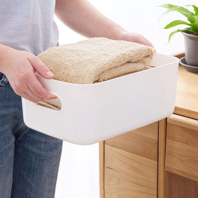 Desktop clutter storage box Thickened kitchen storage box Household plastic storage box