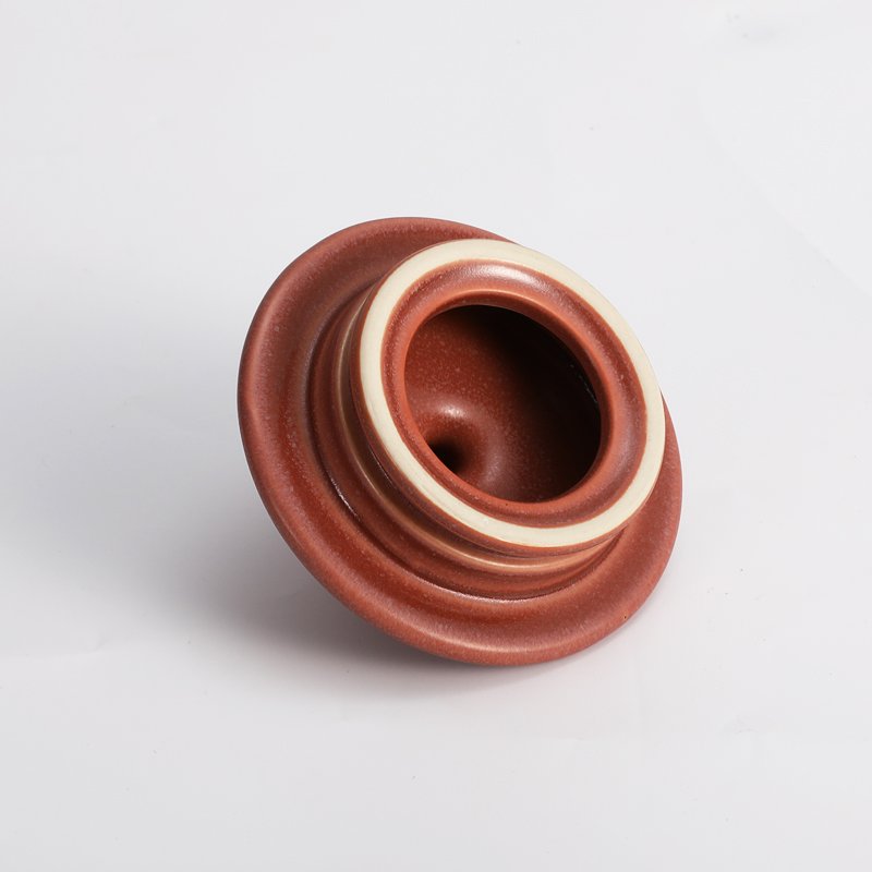 Tivray Custom Reactive Glaze Vertical Strip Ceramic Food Storage Canister Dry Food Container Tea Jar Sugar Pot with Ceramic Lid