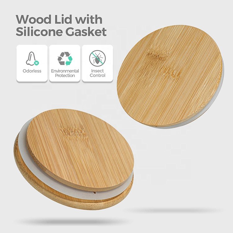 Storage Bottles & Jars Tube Shaped Airtight Kitchen Food Storage Container 4oz Glass Spice Jars With Bamboo Lids