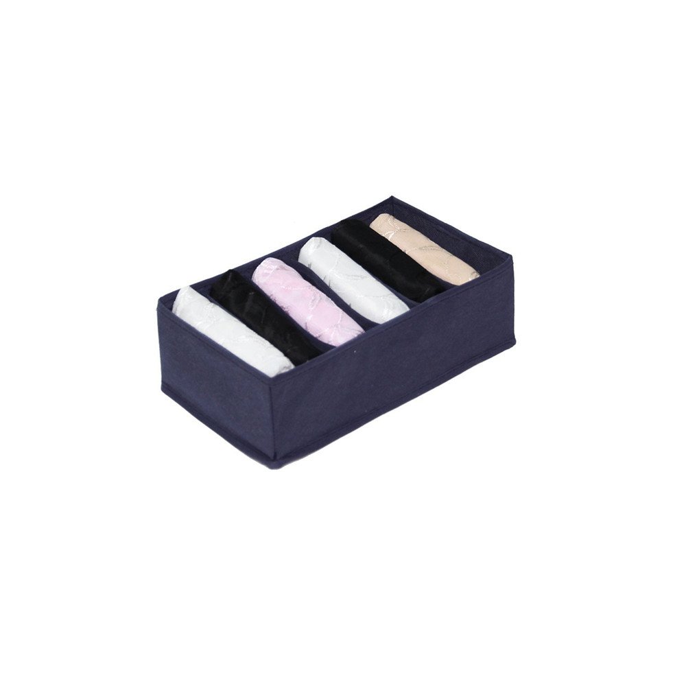 Bra sock underwear drawer organizer foldable closet storage boxes dividers 4 set drawer clothes organizer