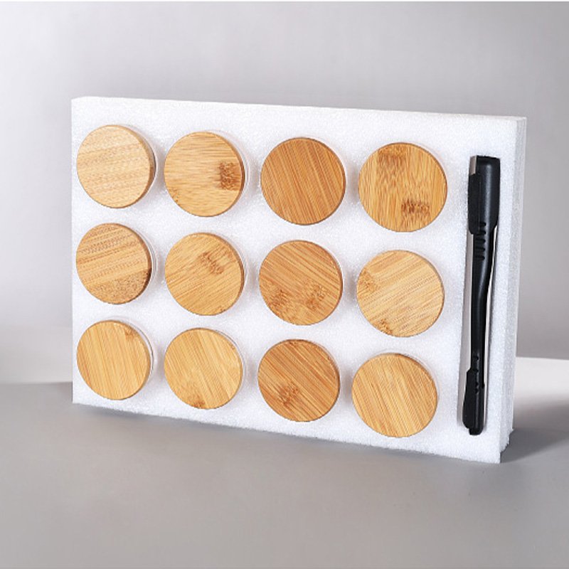 Wholesale Transparent 12Pcs Kitchen Food Storage Glass Candle Jar Glass Storage Jars Set With Lids