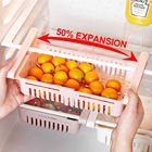DS1905 Adjustable Refrigerator Box Sliding Partition Fridge Hanging Organizer Retractable Drawer Type Refrigerator Storage Box