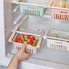DS1905 Adjustable Refrigerator Box Sliding Partition Fridge Hanging Organizer Retractable Drawer Type Refrigerator Storage Box