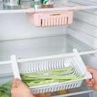 DS1905 Adjustable Refrigerator Box Sliding Partition Fridge Hanging Organizer Retractable Drawer Type Refrigerator Storage Box