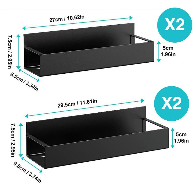 High Quality Saving Storage Rack Kitchen Storage Magnetic Metal Spice Rack For Refrigerator