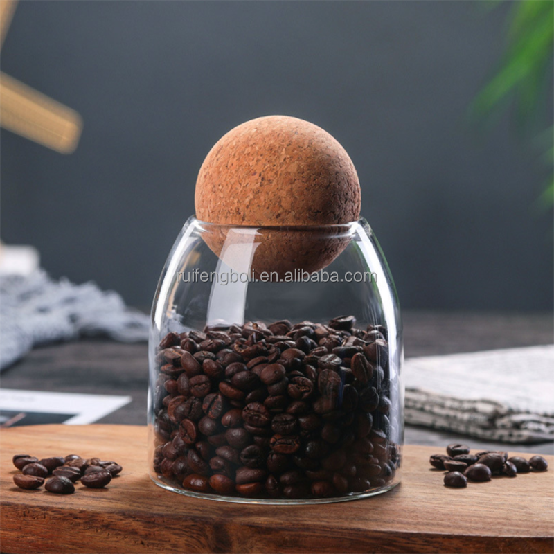 Modern Decorative Clear Cylinder Storage Container Glass Jar With Round Lid For Kitchen