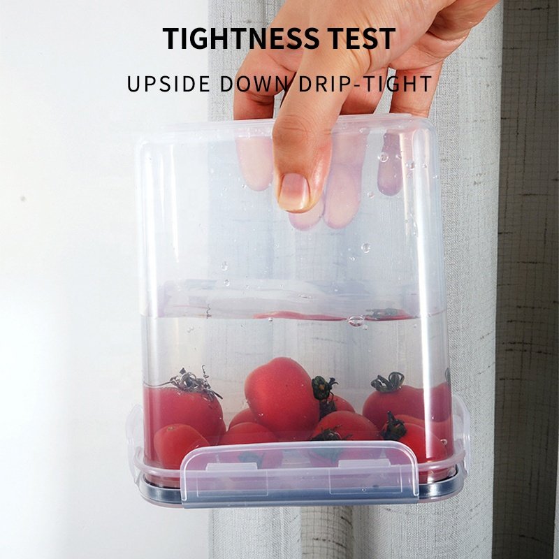 Hot Selling Air Tight Sealed Pantry Organization Clear Cereal Pasta Kitchen Large Plastic Airtight Food Storage Containers Set