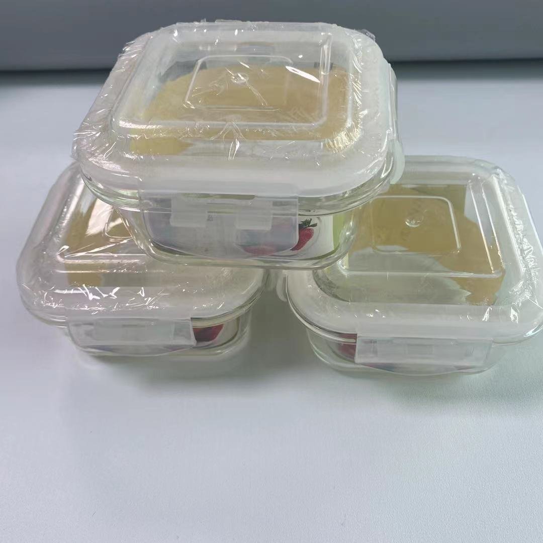 Customized Kitchen Storage Containers Bowls Glass Lunch Box Kitchen Plastic Food Storage Container with Lid Custom Size Accepted