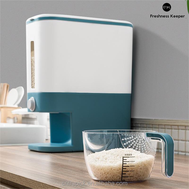 25 lb Grain Dispenser Cereal Food Storage Container Rice Dispenser