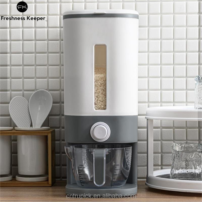 25 lb Grain Dispenser Cereal Food Storage Container Rice Dispenser
