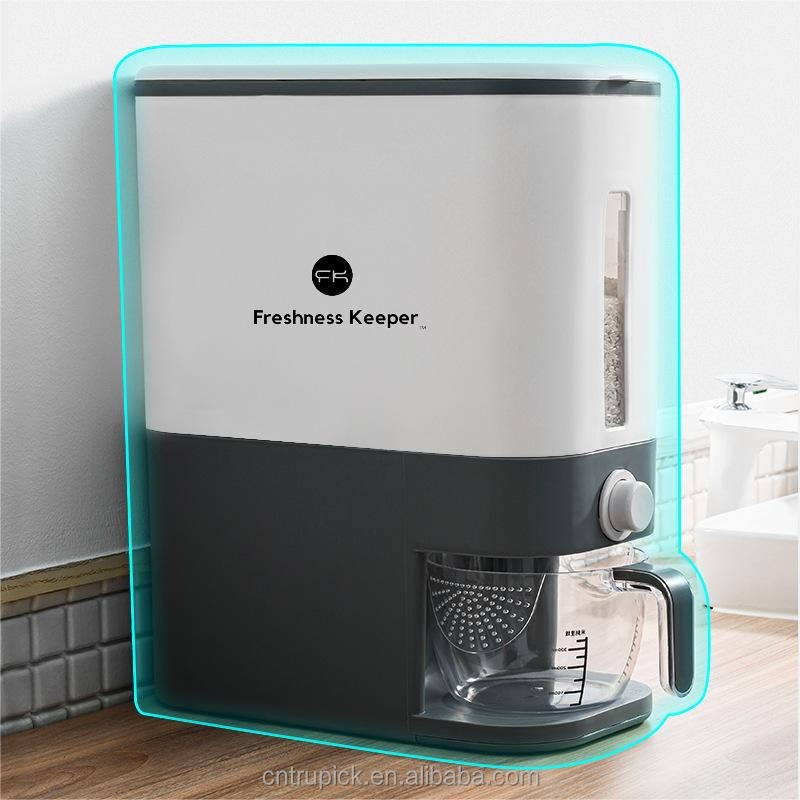 25 lb Grain Dispenser Cereal Food Storage Container Rice Dispenser