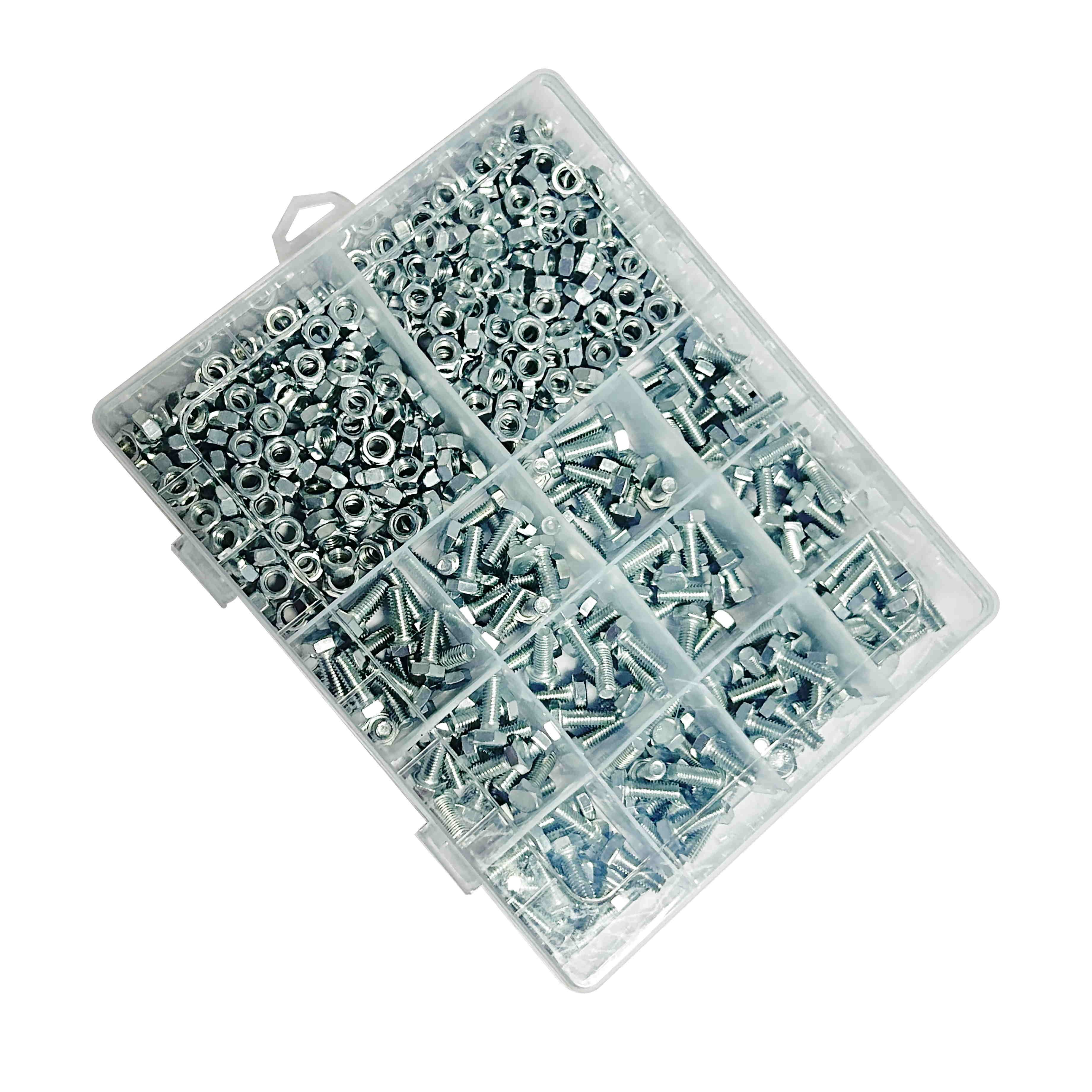 Food grade 36 Grids Keyway PP transparent Hardware Box With Dividers tool Parts Case plastic Storage Box