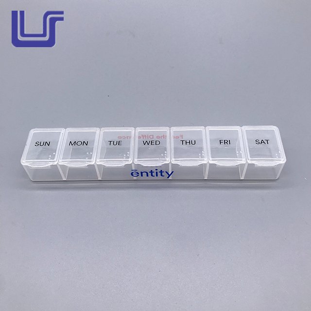 Bottle Nordic Style Clear Mini Candy Plastic Capsule Container Flip Lid Pill Small Kit Storage Box