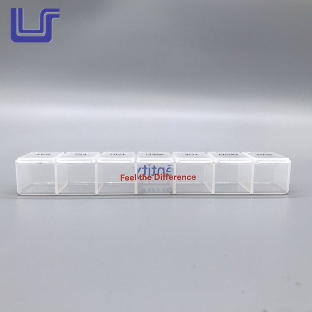 Bottle Nordic Style Clear Mini Candy Plastic Capsule Container Flip Lid Pill Small Kit Storage Box