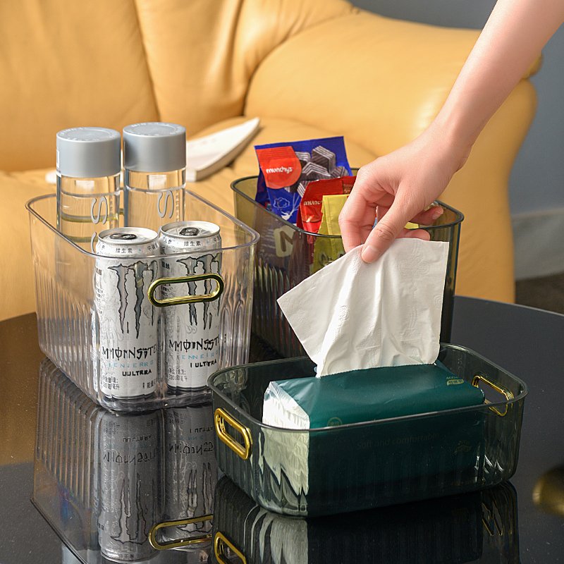 Bathroom storage containers plastic organizer bins acrylic storage box clear