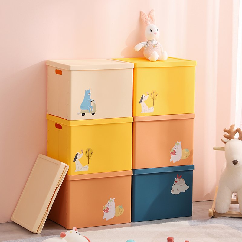 Haixin Custom Multi-purpose Plastic Foldable Organizer Storage Box with Lid