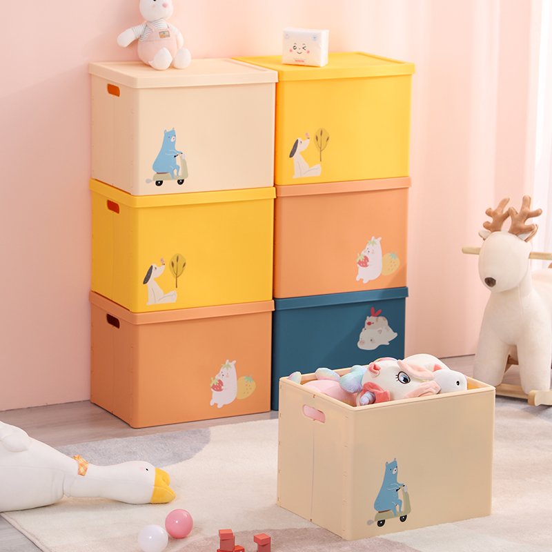 Haixin Custom Multi-purpose Plastic Foldable Organizer Storage Box with Lid