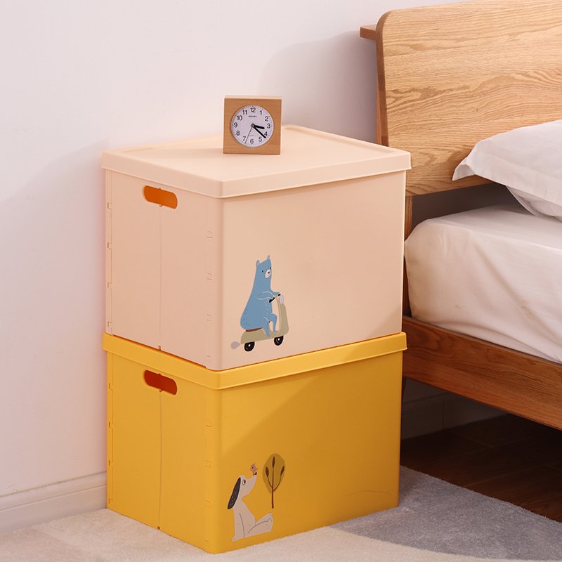 Haixin Custom Multi-purpose Plastic Foldable Organizer Storage Box with Lid