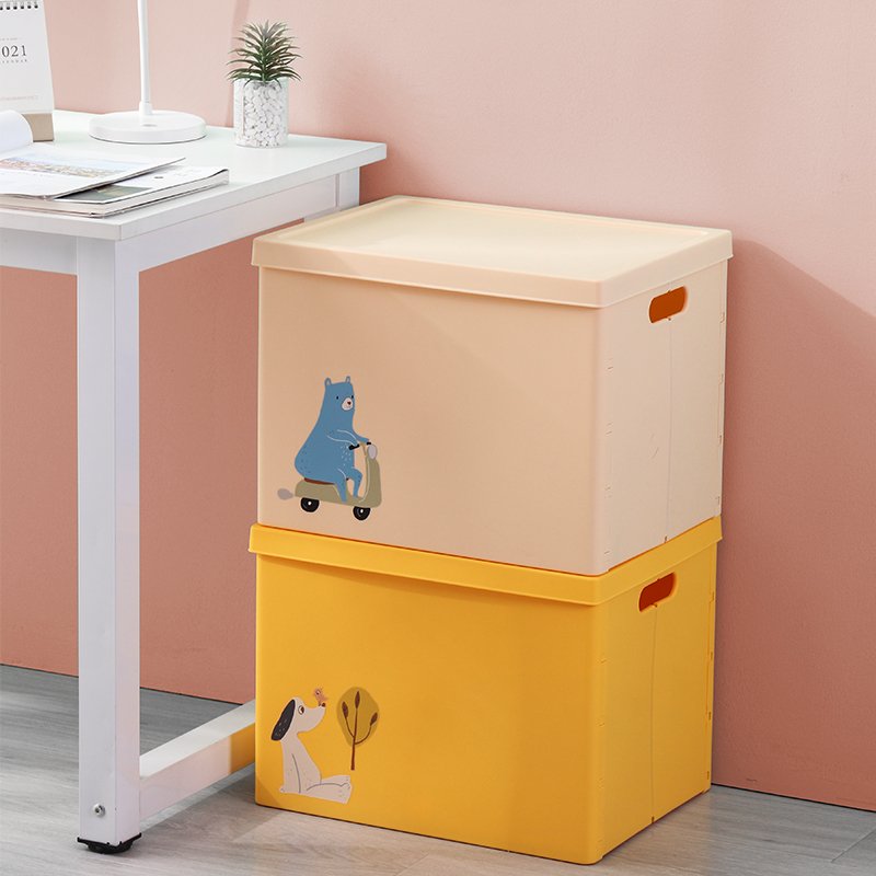 Haixin Custom Multi-purpose Plastic Foldable Organizer Storage Box with Lid
