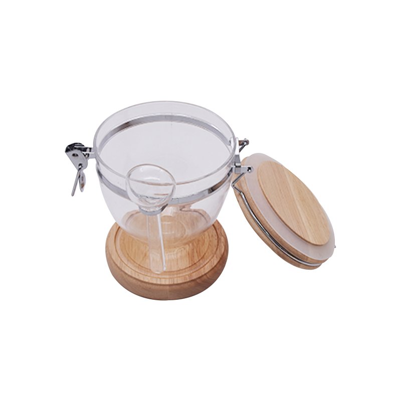 900 ml Coffee Bean Jar 1100 ml Empty Acrylic Tea Jar 1300 ml Air-tight Canister Food Storage Jar with Spoon