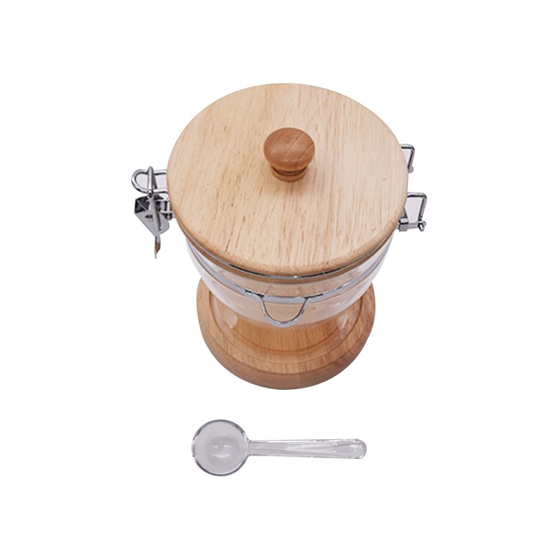 900 ml Coffee Bean Jar 1100 ml Empty Acrylic Tea Jar 1300 ml Air-tight Canister Food Storage Jar with Spoon