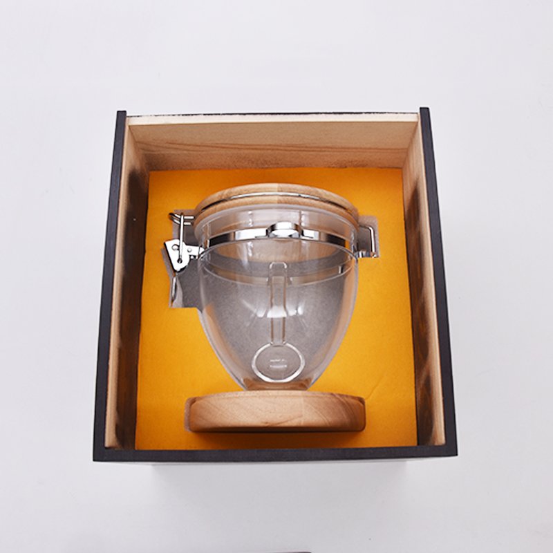 900 ml Coffee Bean Jar 1100 ml Empty Acrylic Tea Jar 1300 ml Air-tight Canister Food Storage Jar with Spoon