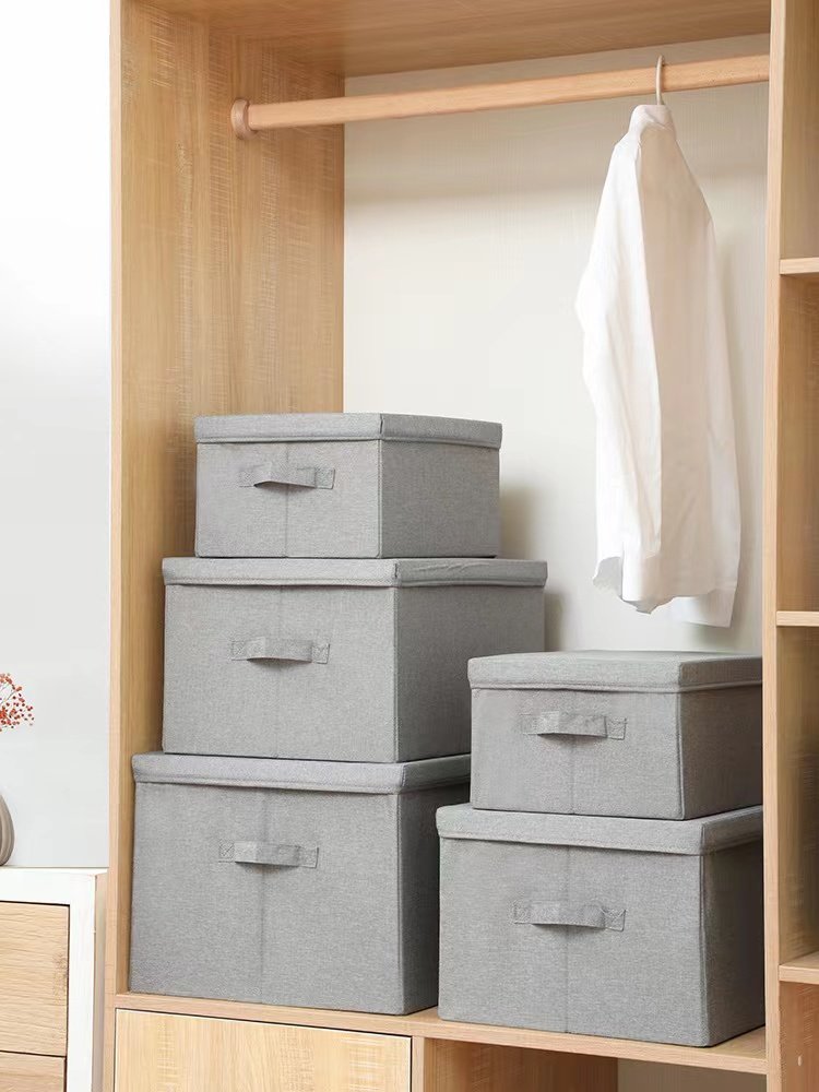 High Quality organizer boxs set reusable foldable extra large closet storage box clothes organizer