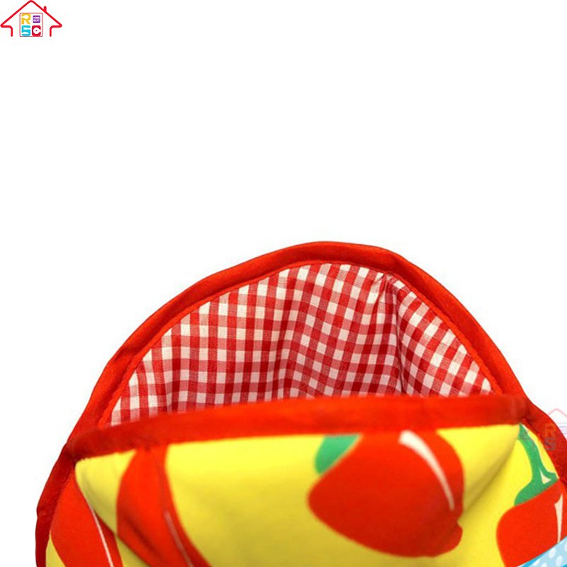 Tortilla Warmer Insulated Cotton Fabric Pouch, Keeps Warm for One Hour After Just 45 Seconds in the Microwave (10-Inch, Peppers)