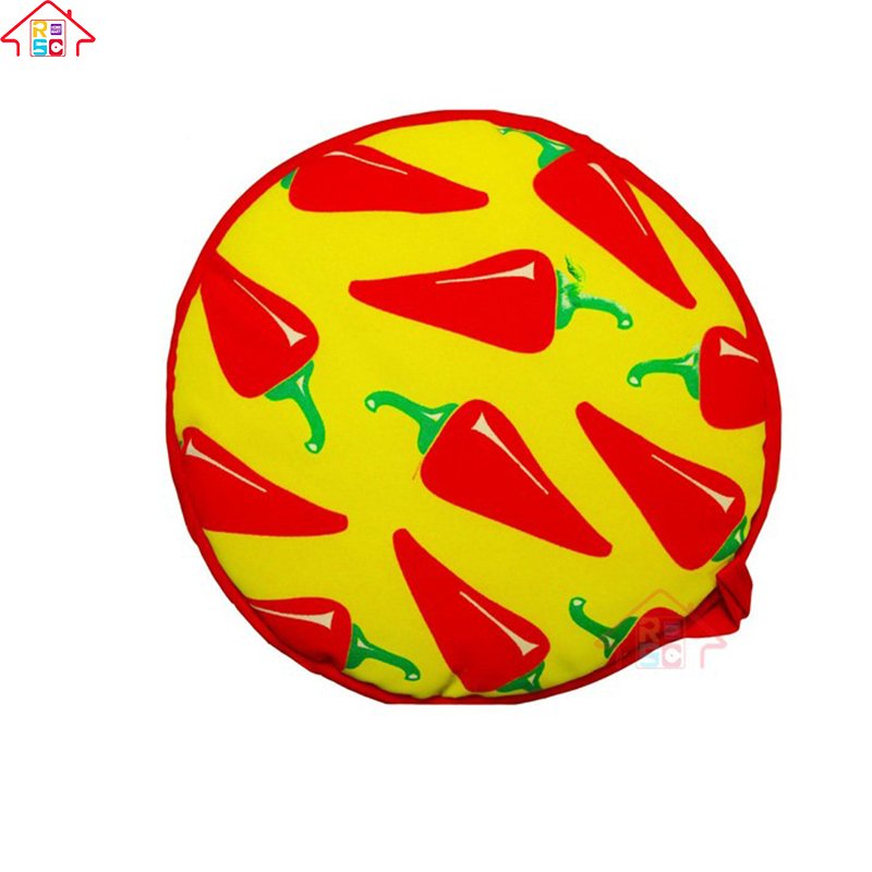 Tortilla Warmer Insulated Cotton Fabric Pouch, Keeps Warm for One Hour After Just 45 Seconds in the Microwave (10-Inch, Peppers)