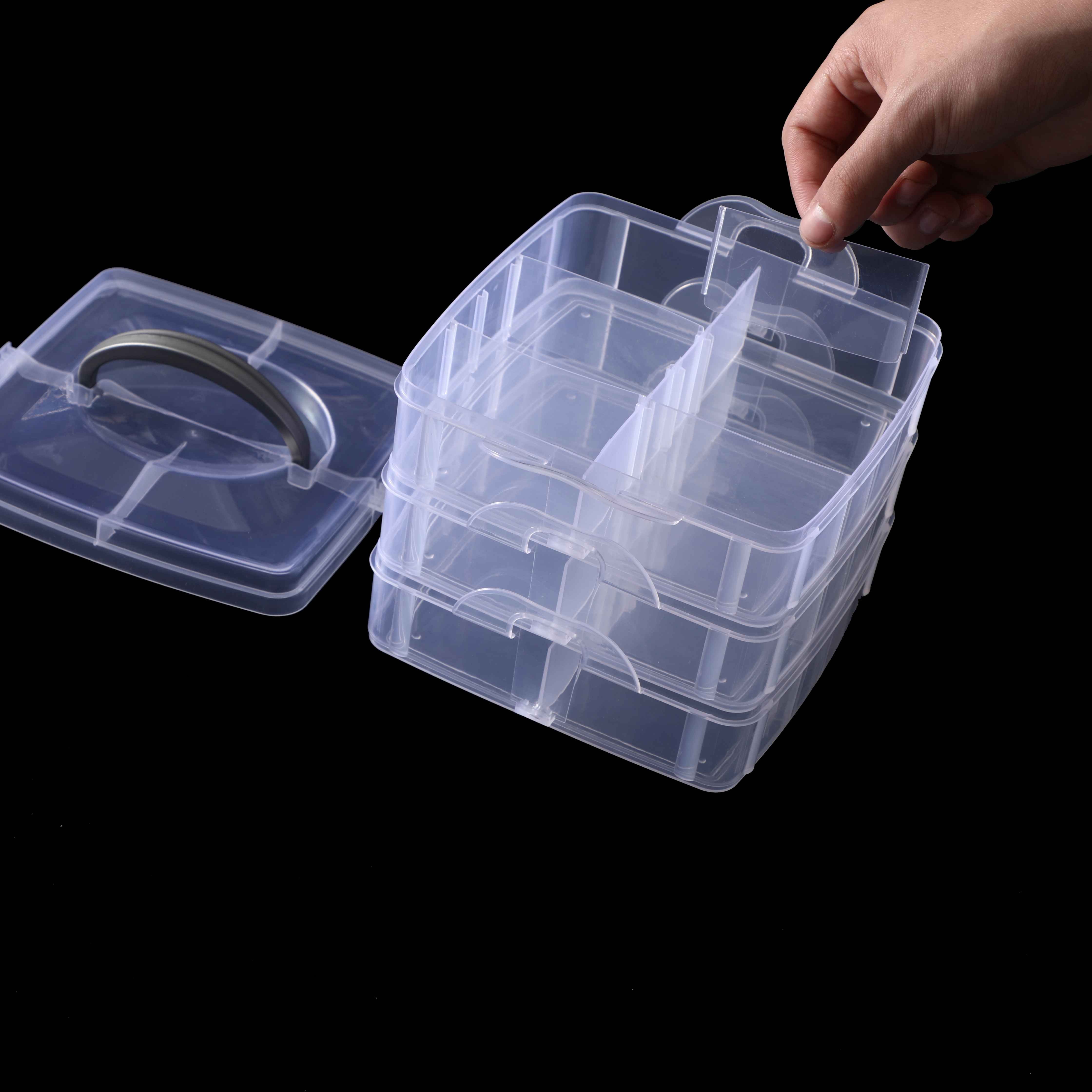 18 30 Grids Versatile Miscellaneous Item Organizer Compartment Parts Transparent Component Plastic Parts Storage Box
