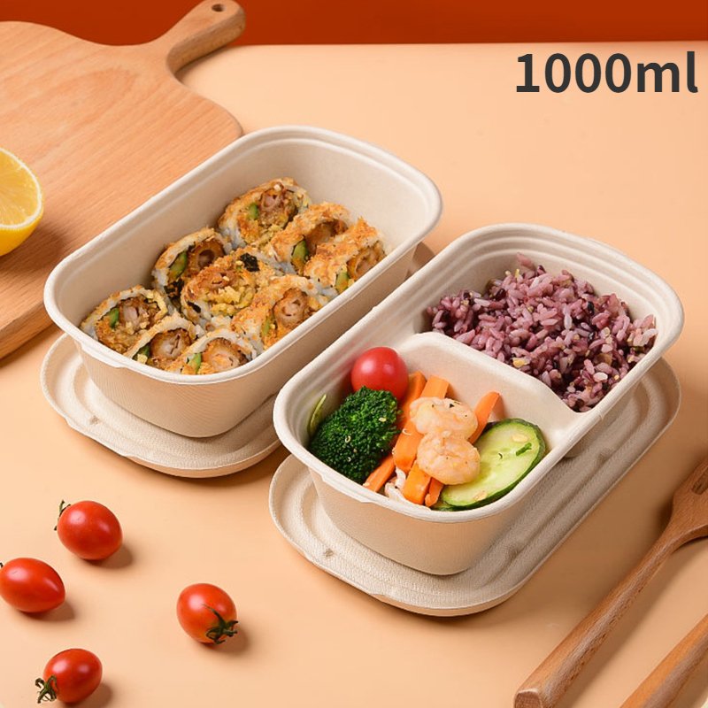3 5 Compartment Eco Friendly Biodegradable Disposable Cornstarch Corn Starch Takeaway Take Away Bento Lunch Box Food Container